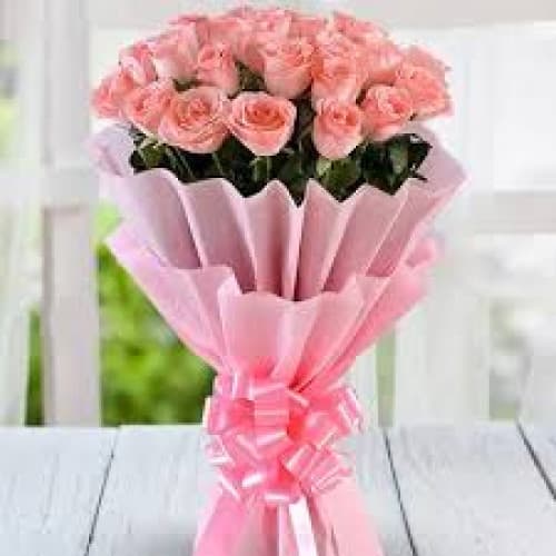 100 Baby Roses | Pink Wrap